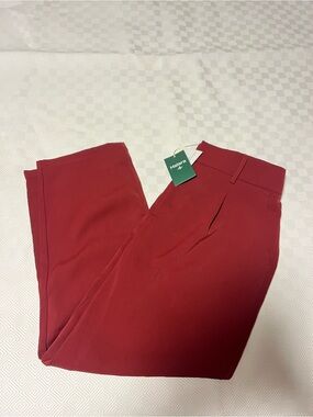 HALARA Burgundy Tailored High-Waist Pants